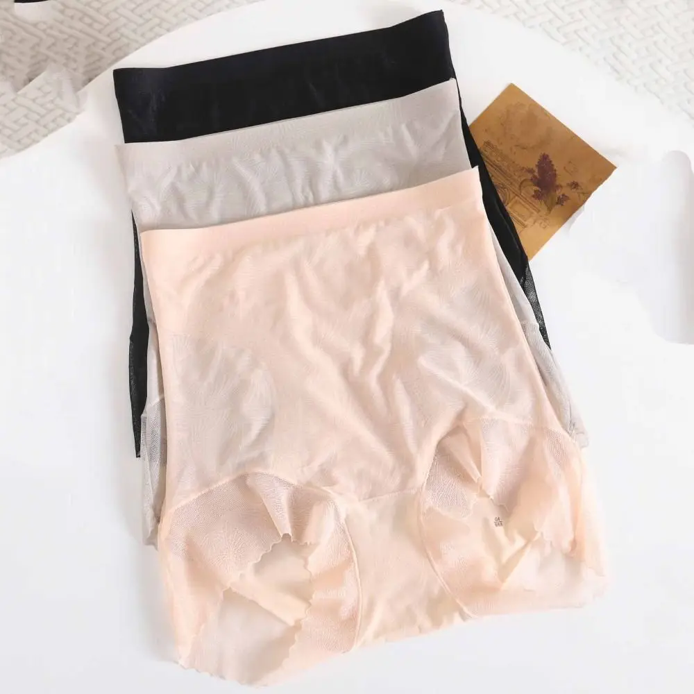 

Fashion Ice Silk Postpartum Body Shaper Seamless High Waist Butt Lifter Briefs Underpants Shapewear Slimming Panties Lady