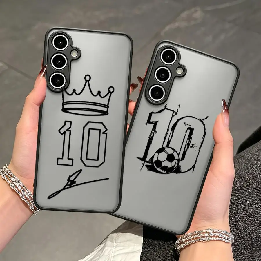 Soccer 10 Number Sketch Case for Samsung Galaxy A53 A17 A52 A37 A34 A36 A73 A57 A54 A16 A15 A56 A55 A14 A23 A52S A72 Phone Cover