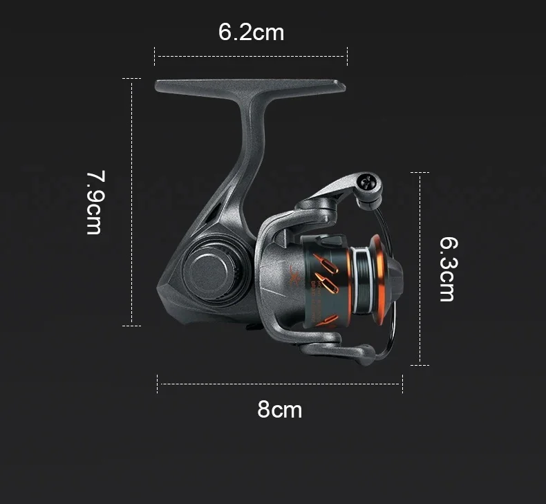 Cadence 250 Spinnfischrolle Mini Metallspule Ultraleicht Glatte Spule Angelrolle für Süß- und Salzwasser Pro – Detail 28