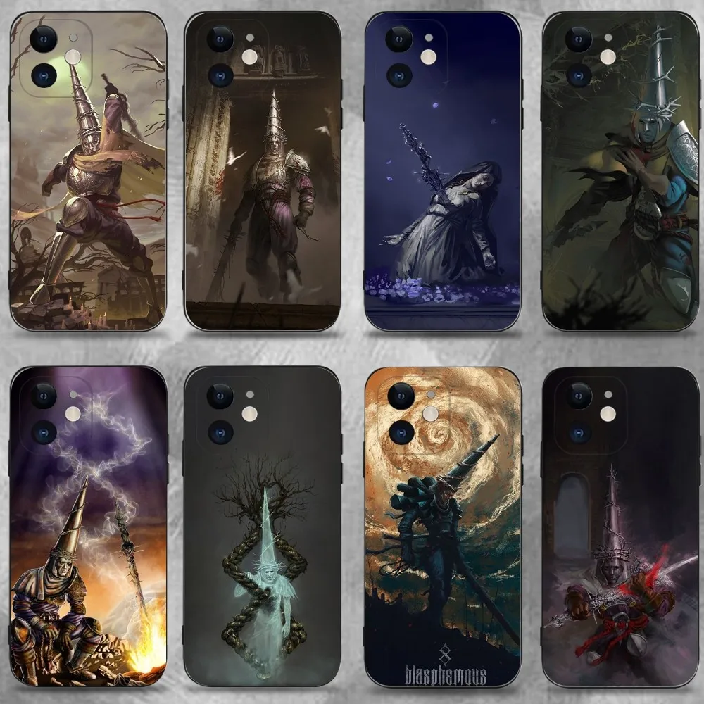 

Game B-Blasphemous Phone Case For iPhone 16,15,14,13,12,11 Plus,Pro Max,XS,X,XR,SE,Mini,8,7,Soft Silicone Black Cover