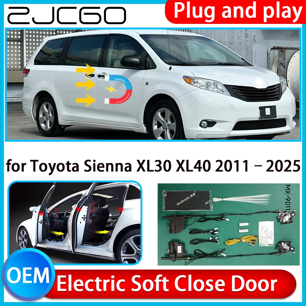 

for Toyota Sienna XL30 XL40 2011–2025 Auto Pull Car Soft Close Kit Door Power Latch Electric Door Catch Soft Closing Assist
