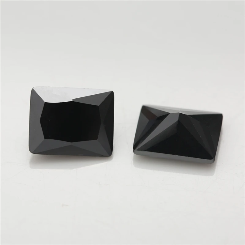Größe 2x3mm~10x12mm 5A Rechteckiger Schliff Zirkonia-Steine Verschiedene Farben Lose CZ Synthetische Edelsteine für Schmuckherstellung – Detail 1
