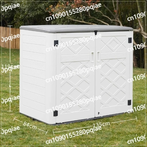 Outdoor balcony storage, waterproof and sunscreen storage box, garden yard tools, terrace, yard storage cabinet