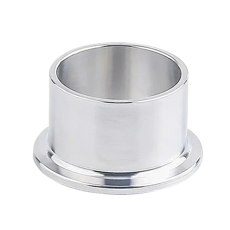 20-100mm Height x KF10/16/25/40/50/63/80/100 Vacuum Clamp Ferrule Butt Weld Connector 304 Stainless Steel Sanitarry Pipe Fitting