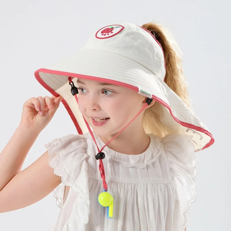 Kids Sun Hat UPF 50+ Wide Brim Sun Mesh Protection Hat for Boys and Girls Summer Beach Hats 2-12Y