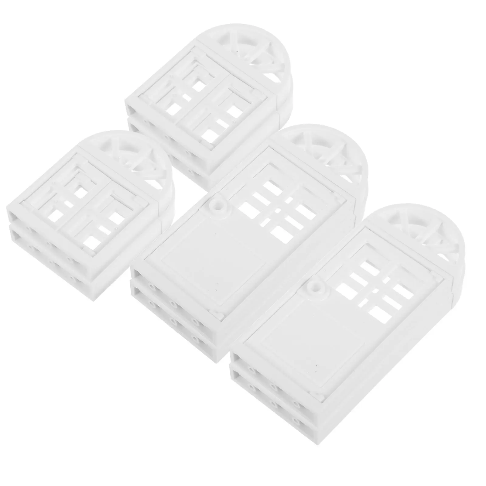 

8Pcs Miniature Window Door Plastic Frames Set for DIY Mini House Craft Accessories Pretend Play Miniature House Terrarium
