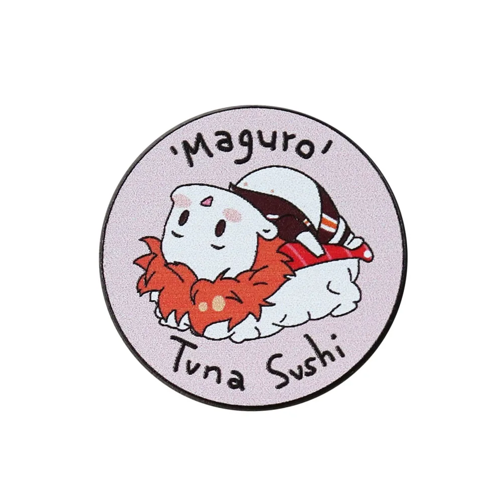 Haikyuu Q cute volleyball Maguro Tuna Sushi little sun Hinata Shoyo button brooch collar lapel decoration jewelry gift