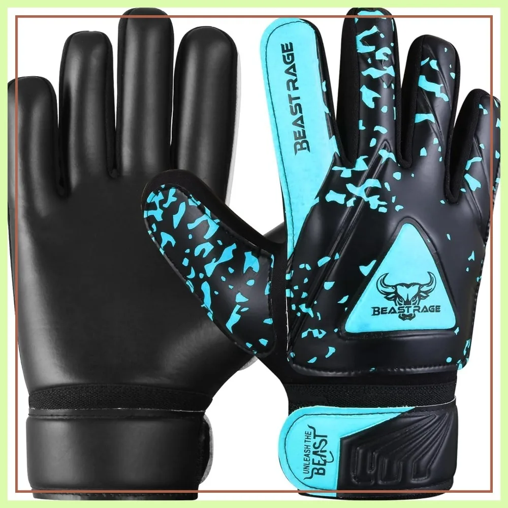 Luvas de goleiro para crianças Luvas de goleiro de futebol juvenil com aderência 6-15