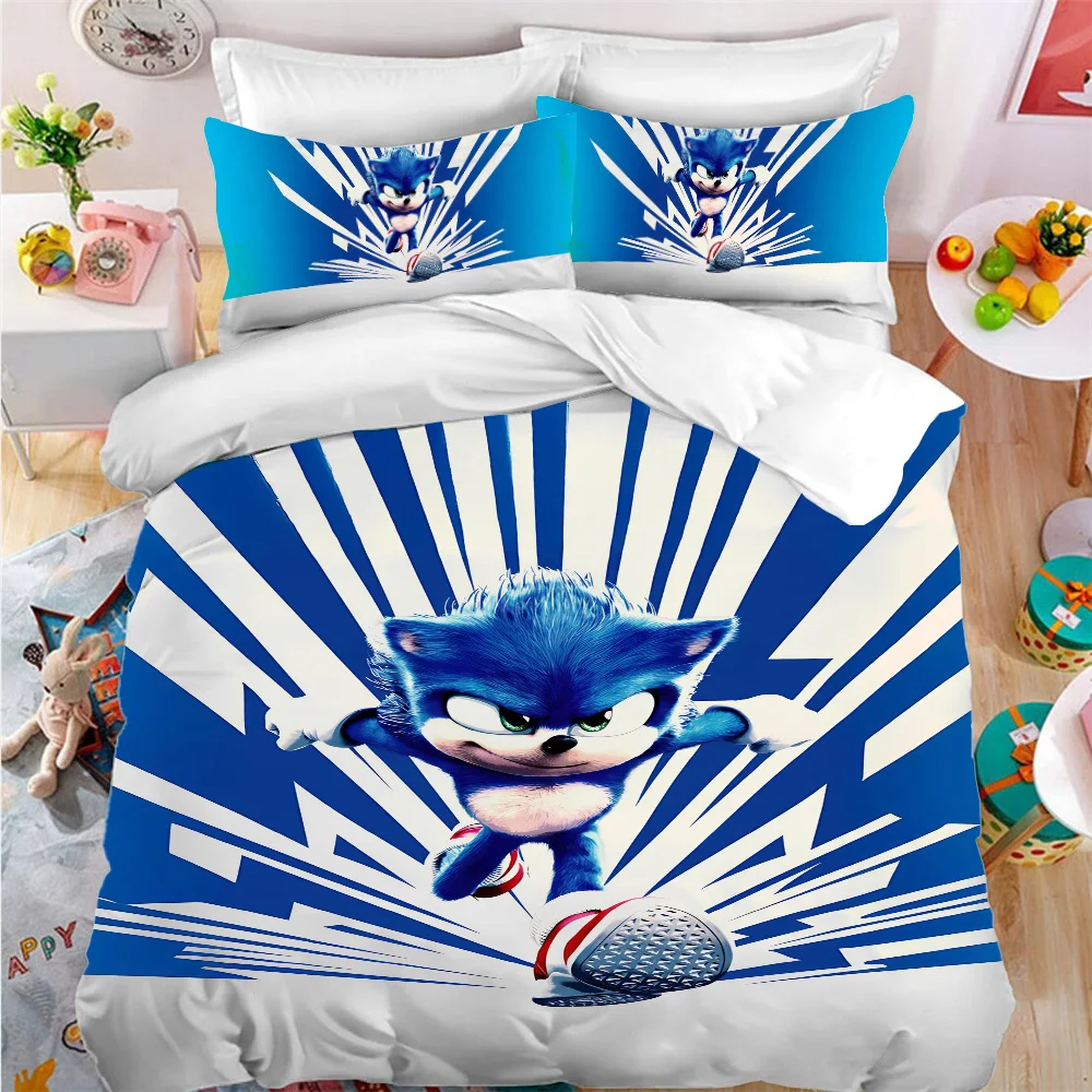 

S-Sonic GameS пододеяльник Queen Bed Comforter Sets Рождественские украшения Комплект постельного белья льняные пододеяльники простыни полный двойной размер двойной