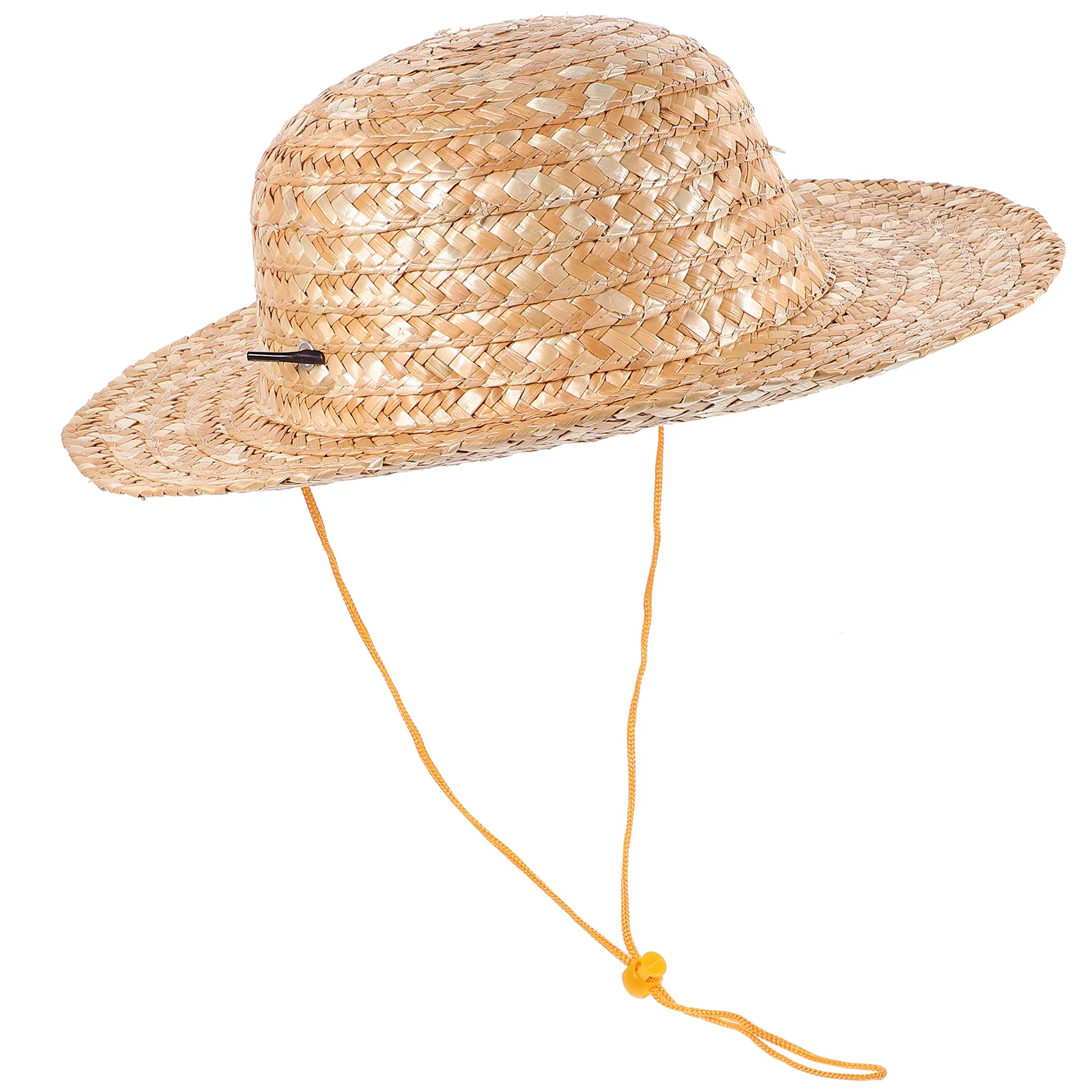 Children\'s Straw Hat for Farmer Costume Kids Straw Hat Outdoor Beach Sun Cap Handicraft Hats Kids stage perform props Straw Hat