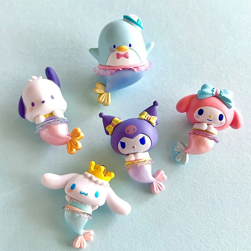 Gran oferta Bandai Gashapon Mint Edition caja ciega de moda juguetes figuras de acción muñecas Kuromi Pochacco Cinnamoroll Mymelody Tuxedosam