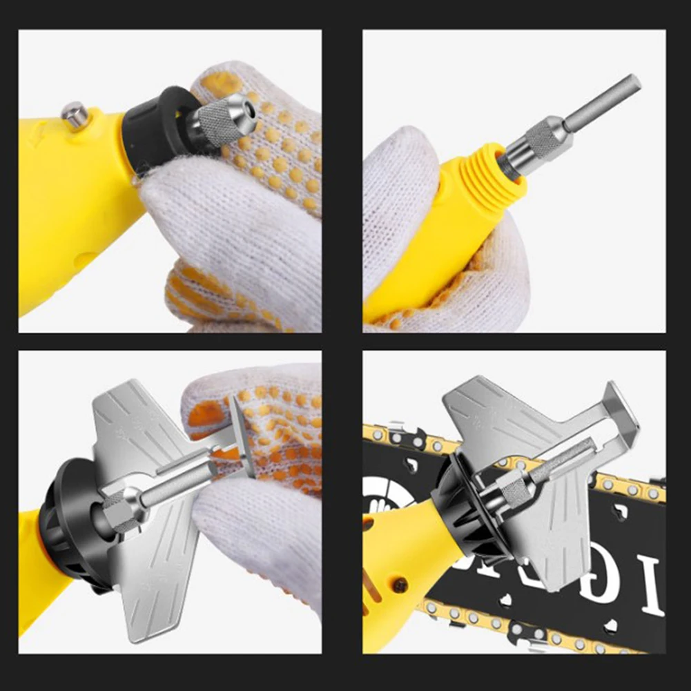 6 шт., точилка для бензопилы, шлифовальная головка, вращающийся напильник, инструмент для заточки 4/4,8/5,5 мм, точилки для бензопилы для заточки и полировки