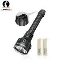 Lumintop PK21-T 2x 21700 flashlight 1650 lumens max 1200 meters distance with SS strike bezel dual side and tail switch