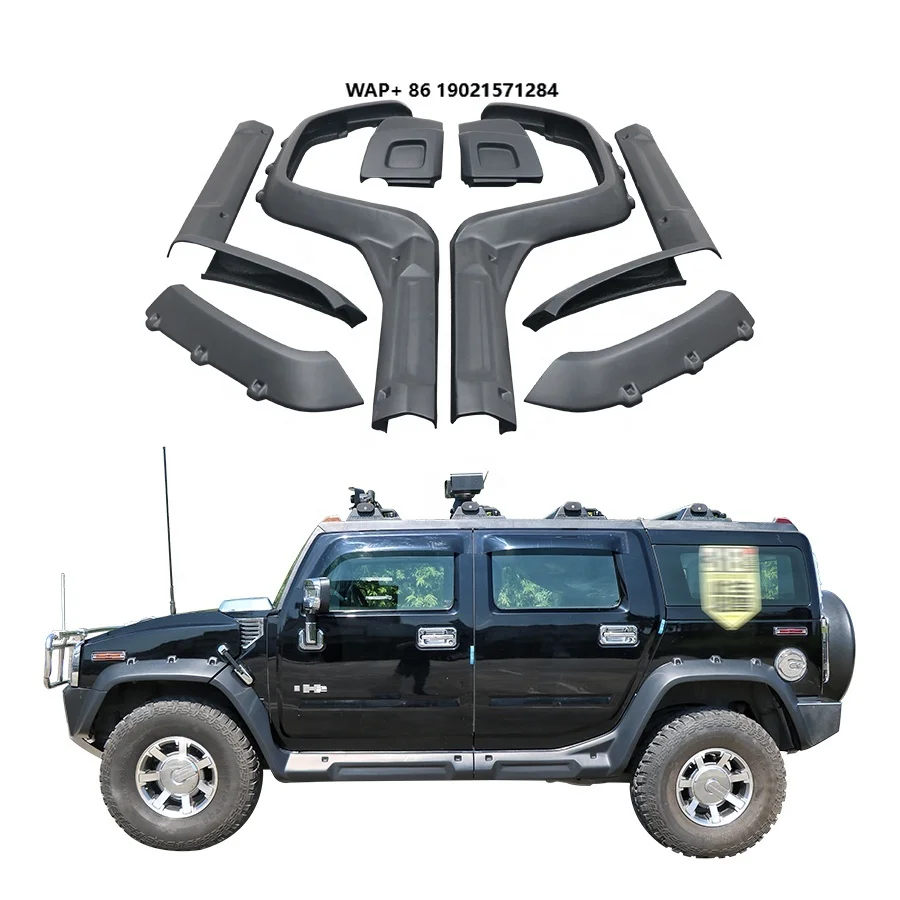 

For Hummer H2 Wide Body Kit New Condition Front & Rear Fender Bumper Spare Parts in FRP Material