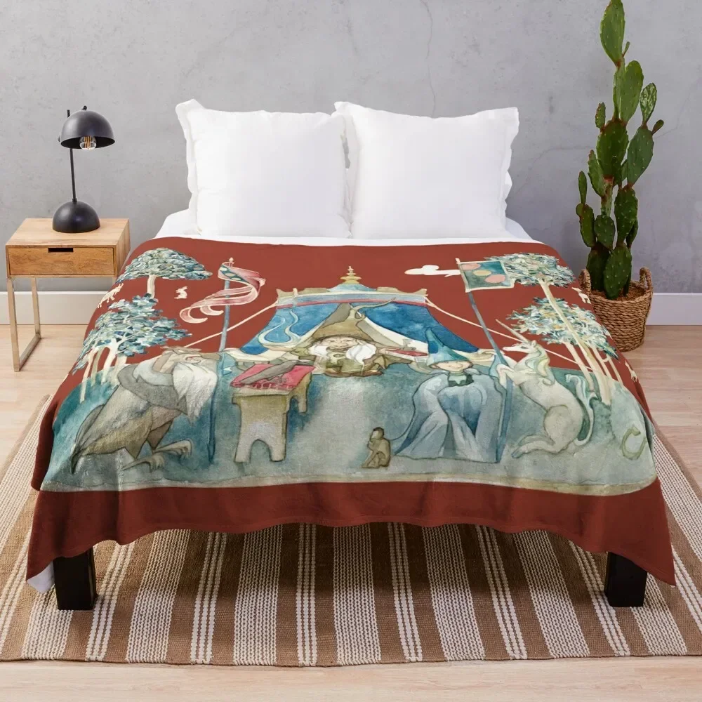 

The Last Unicorn - Two Sides of Magic medieval design Throw Blanket Decorative Sofas Bed covers Kid'S Blankets