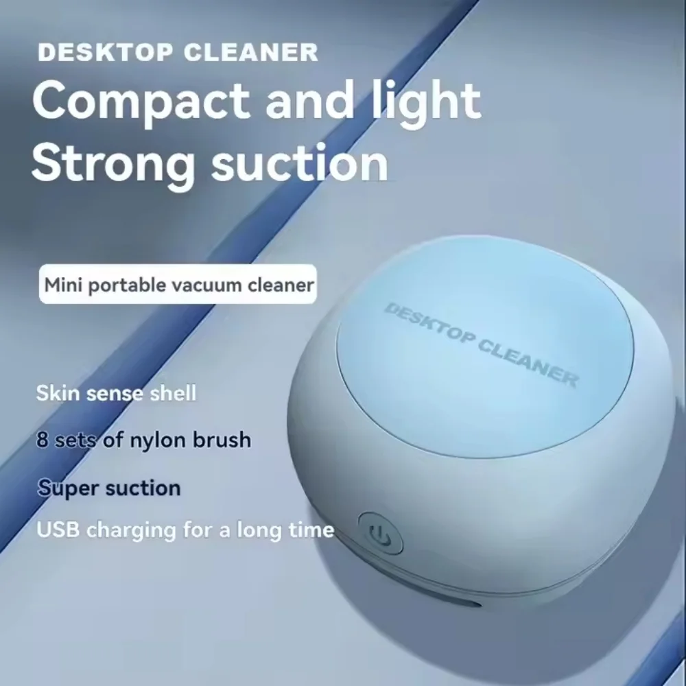 Mini Home and Office Desktop Vacuum Cleaner Car Cleaning Tool and Christmas Gift Sweeper for Desk Dust Removal