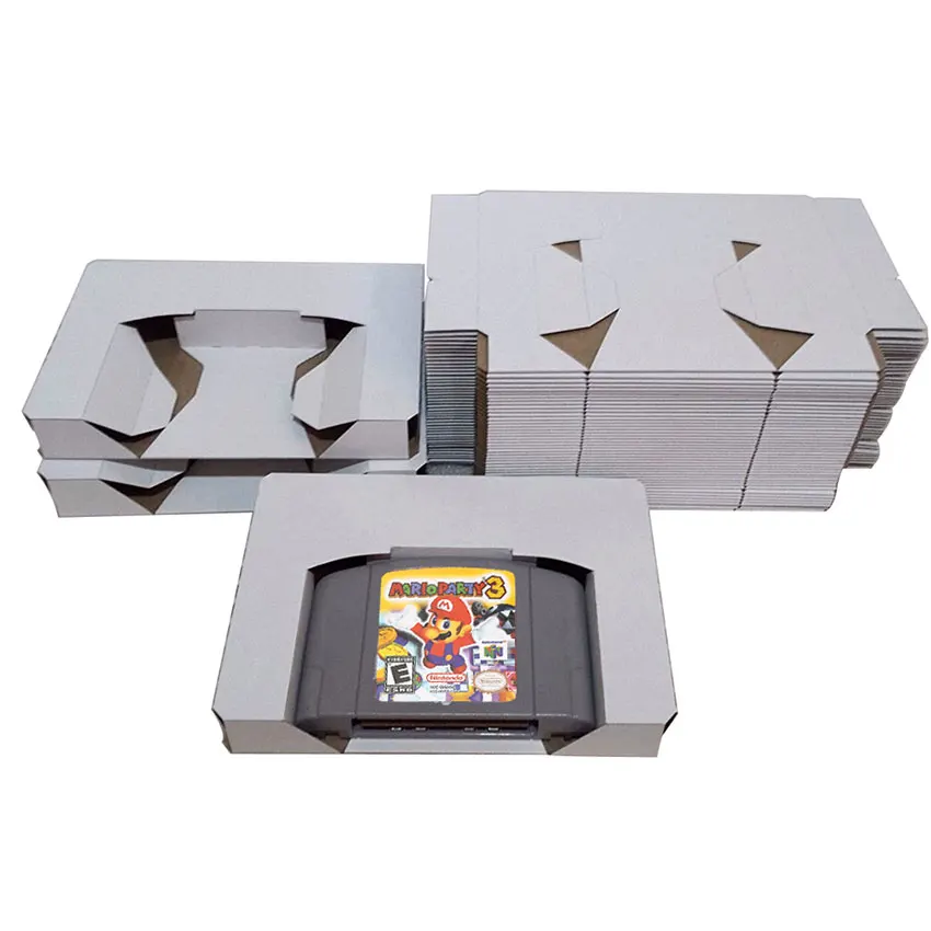JCD 1PCS สำหรับ N64เปลี่ยนตลับหมึกภายใน Inlay ถาดใส่ถาดสำหรับ SNES SFC เกมการ์ดบรรจุภัณฑ์ภายในกล่อง GBA GBC