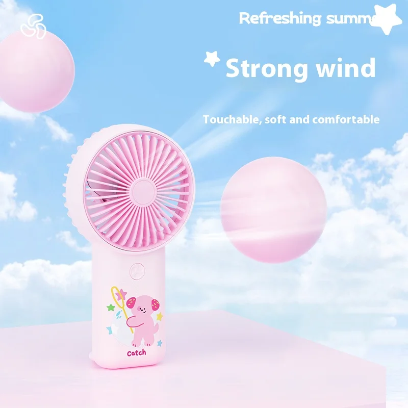 Q مظهر لطيف ثلاث سرعات عالية الرياح المدمجة المحمولة الحد من الضوضاء منخفضة ديسيبل USB شحن مروحة صغيرة محمولة قابلة للتعليق