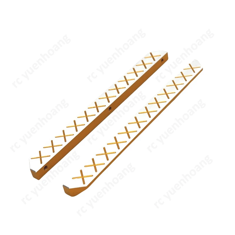 1Set Scala 1/12 Modello di Auto Sinistra Destra Pedali Simulazione In Alluminio Decorare Accessori di Aggiornamento per MJX H12Y/H12Y + RC Crawler