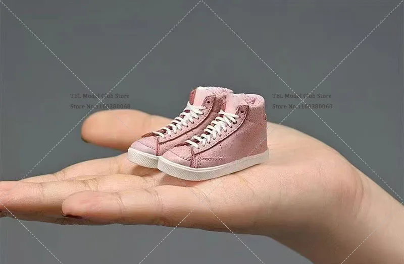 High Quality Handmade 1/6 Scale High Top Female Male Canvas Sneakers Shoes Soft cloth Boots Inside Empty fit 12In Action Figure