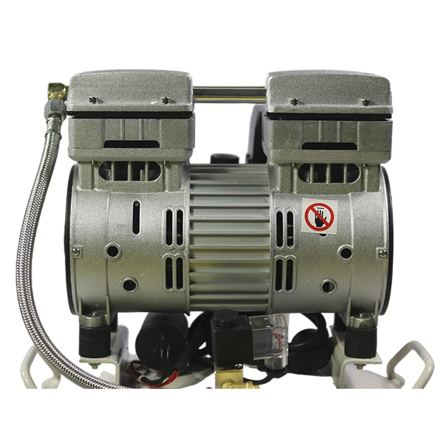 JD Silent 220V 1hp 800w -8l pancake  oil free oilless air compressor compresor de ar 30l 50l tank