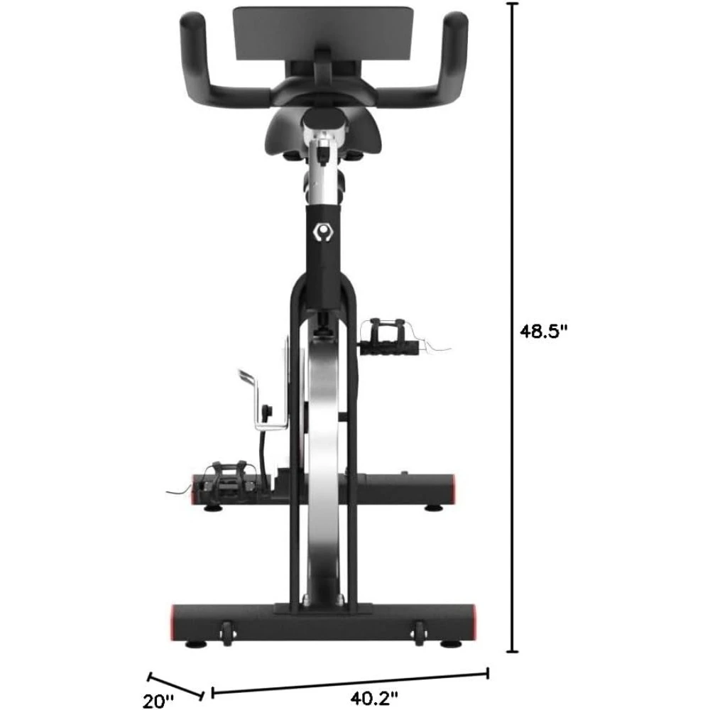 Indoor Cycling Bike with Readable 100 Levels Magnetic Resistance, Plus 12.6 inch Tablet Bracket Exercise Bikes for Home