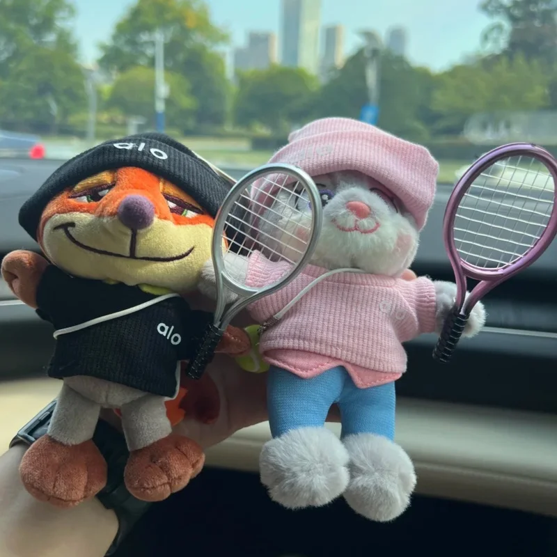 

Cartoon Crazy Zootopia Judith Nick Fox Series Plush Pendant Car Car Safety Belt Decoration Girl Cute Gift Holiday Surprise