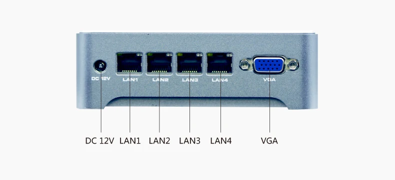 Mini PC J1900 J4125 Quad core 2.0GHz with 4*1000M LAN Port  using Pfsense as Router  Firewall  Fanless PC  Low Power