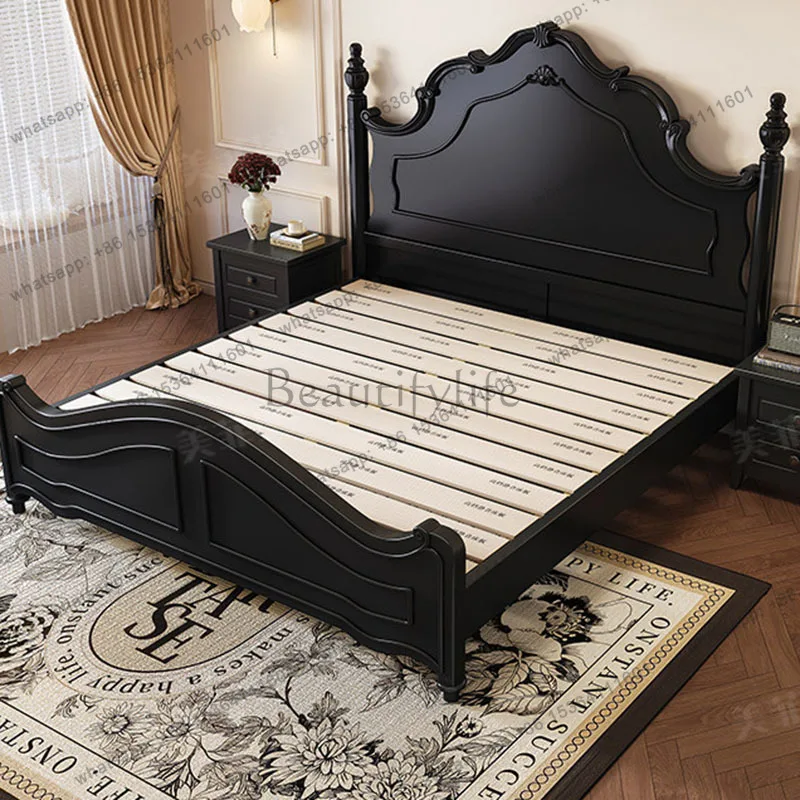 FG Design Castle Bed Bedroom Frame Luxury Storage Floor Girls Wooden Space Saving Massage Bed Sleeping European Cama Home Furnit