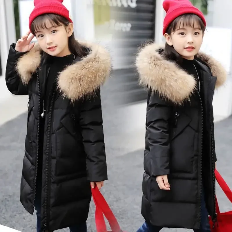 Girls Cotton Jacket Thickened Down Cotton Outerwear Children's Winter Coat Teen Clothes Girls 5 7 9 10 11 12 Years Parka Clothes