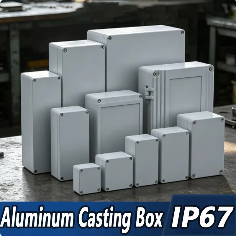 IP67 waterproof metal box factory installation holes outdoor high-temperature pressure cast aluminum box electrical junction box