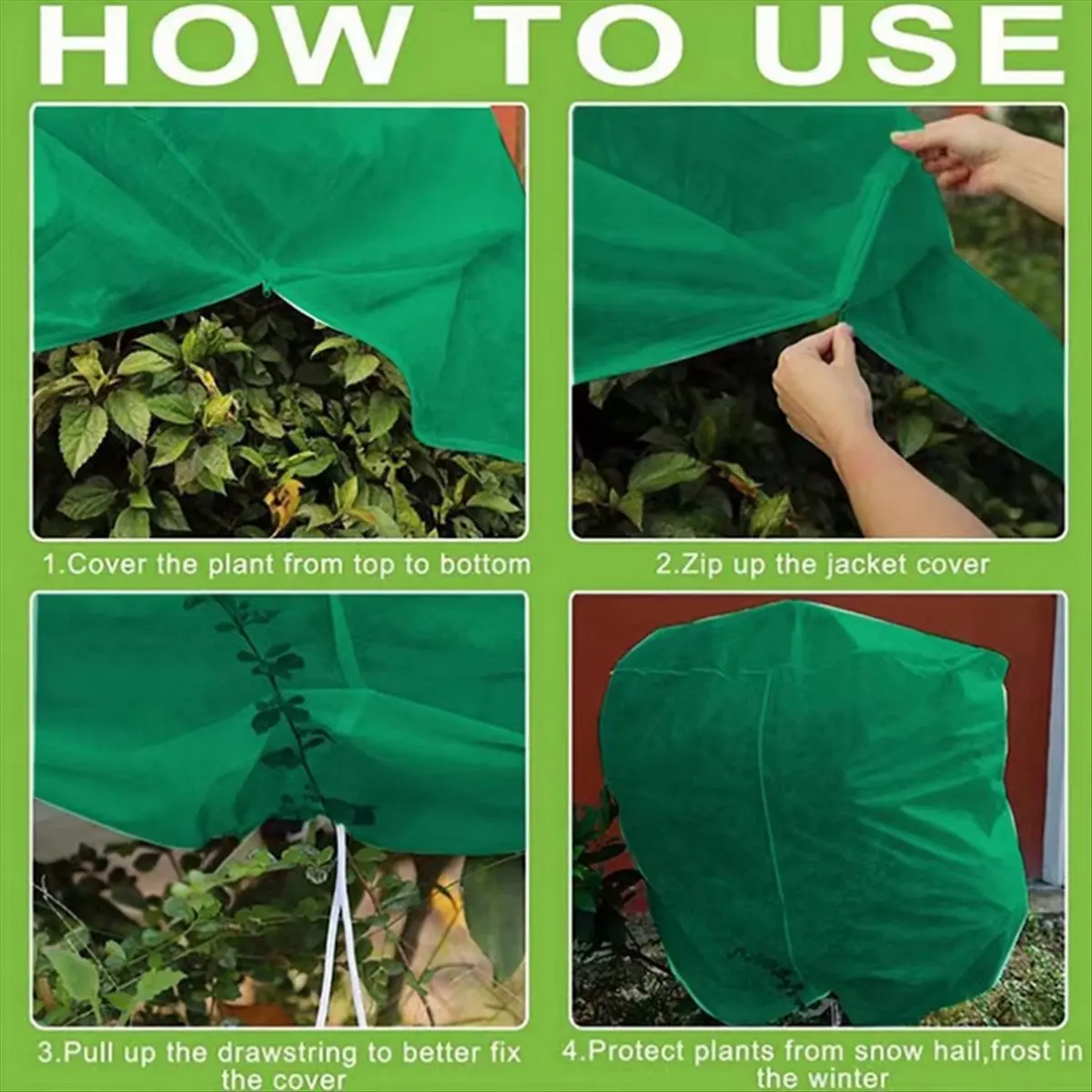 ABLG Plant Protection Bags Anti-Frost Cover Plant Warm Worth Freeze & Frost Protection Bag Cover Garden Tools 140x200cm