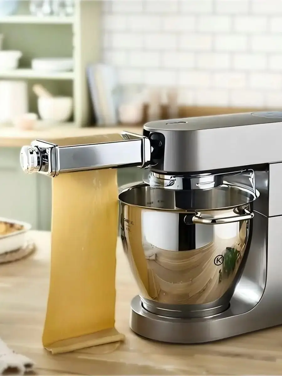 SUS304 roestvrijstalen noedelaccessoire voor Kenwood, lasagne pastaroller, fettuccine-snijder, spaghetti-snijder, adapter voor Kenwood - afbeelding 2
