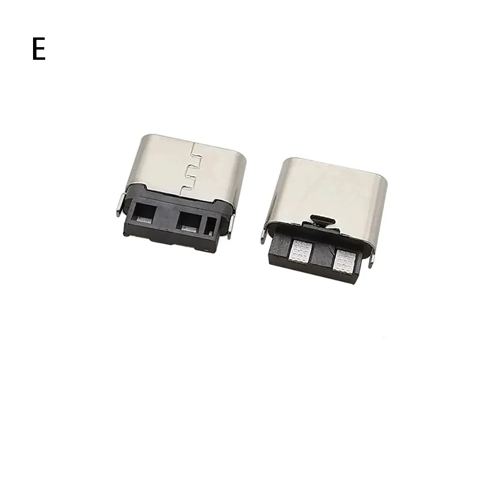 5 Stück Micro-USB 2-Pin 90/180 Grad Horizontal Vertikal B-Typ C Buchse Micro-USB-Anschluss 2-Pin Ladebuchse Steckverbinder – Detail 4