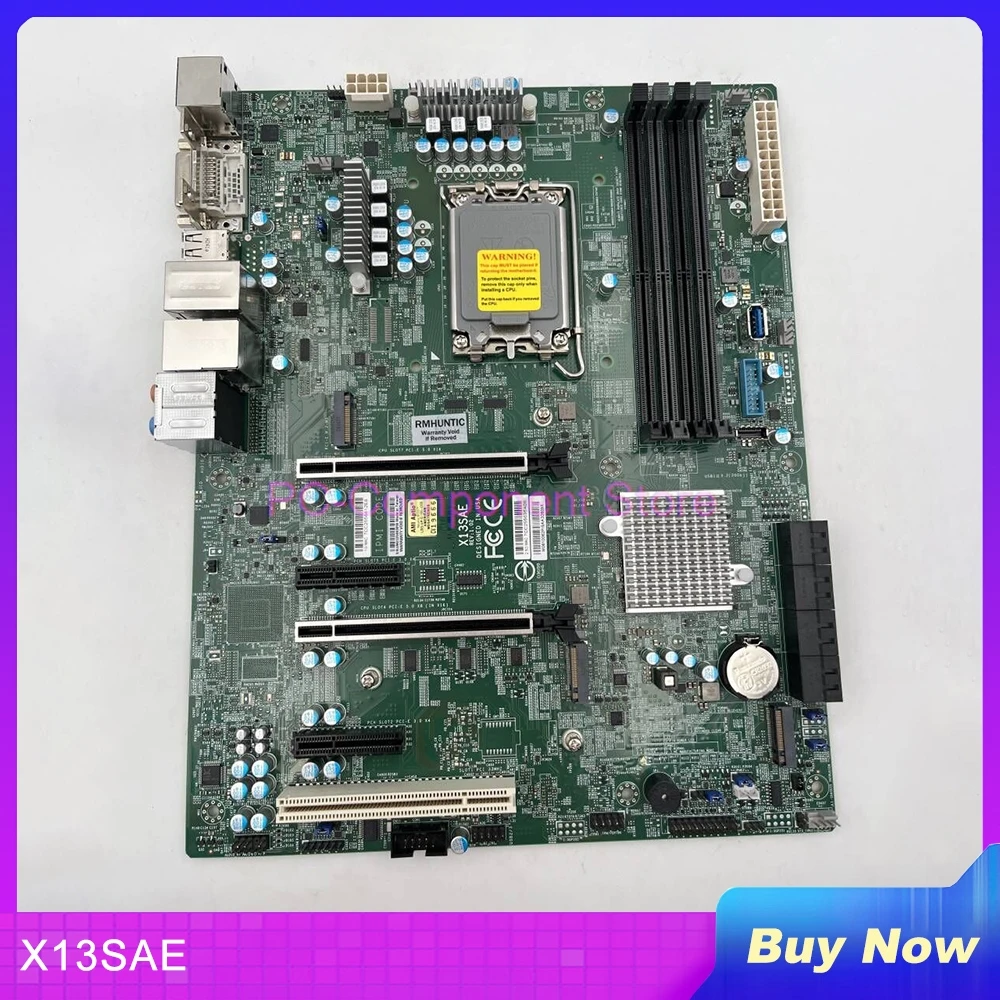 For Supermicro Workstation Motherboard W680 Chip Support 12th Gen For Core DDR5 Memory PCI-E5.0 X13Sae