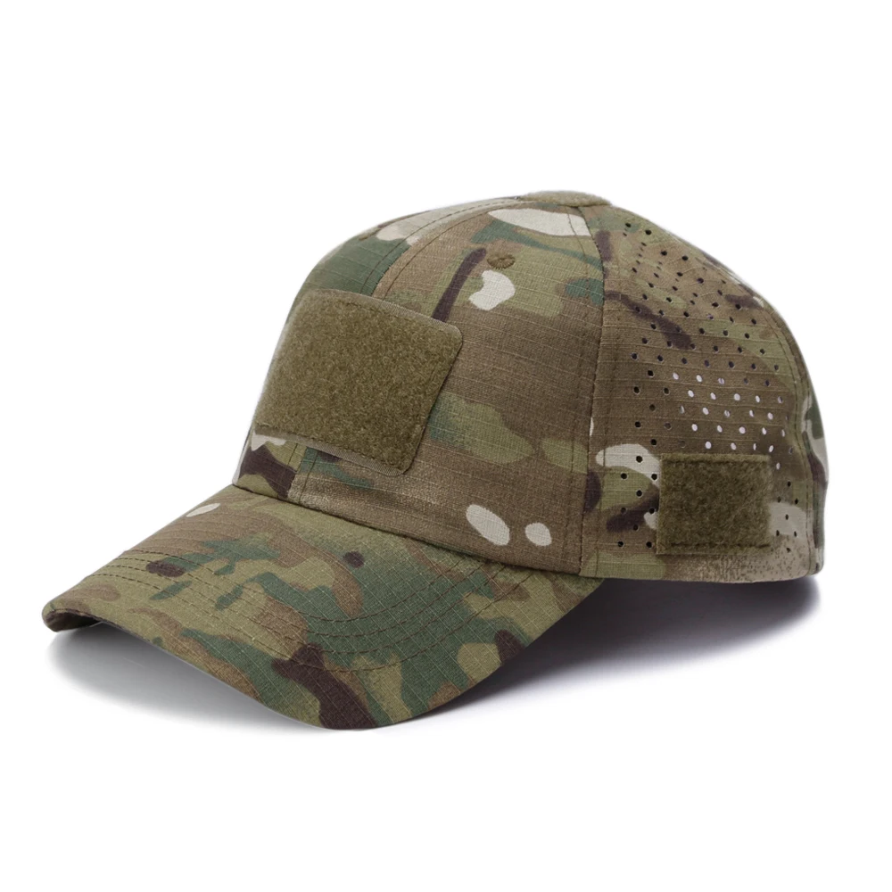 Unisex Camouflage Outdoor Baseball Cap Ademende zonbeschermingshoed voor jagen Wandelen Hardlopen Vissen Kamperen