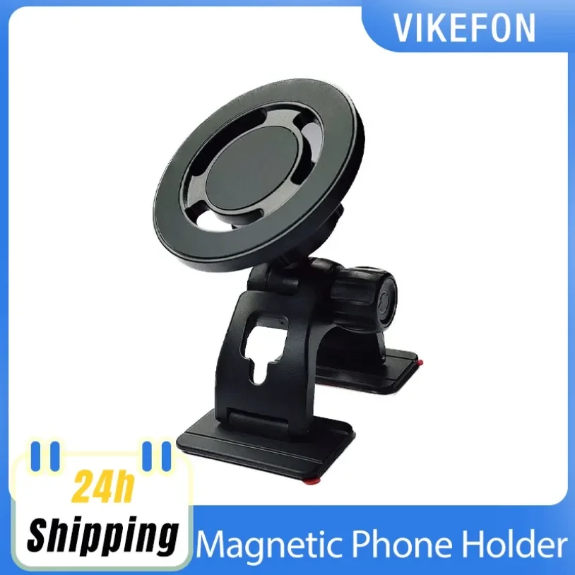 

Автомобильный магнитный держатель для телефона MagSafe, обновленное крепление на приборной панели, крепление для iPhone 16, Pro, 15, 14, 13, 12, подходит для изогнутых поверхностей