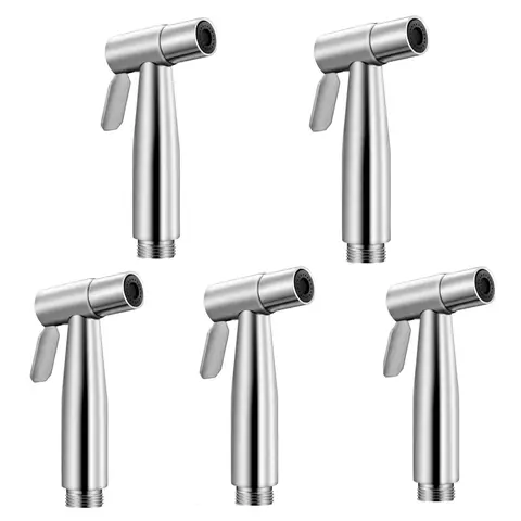 1 pcs stainless steel faucet spray gun, toilet hand washing spray gun, stainless steel toilet spray accessories
