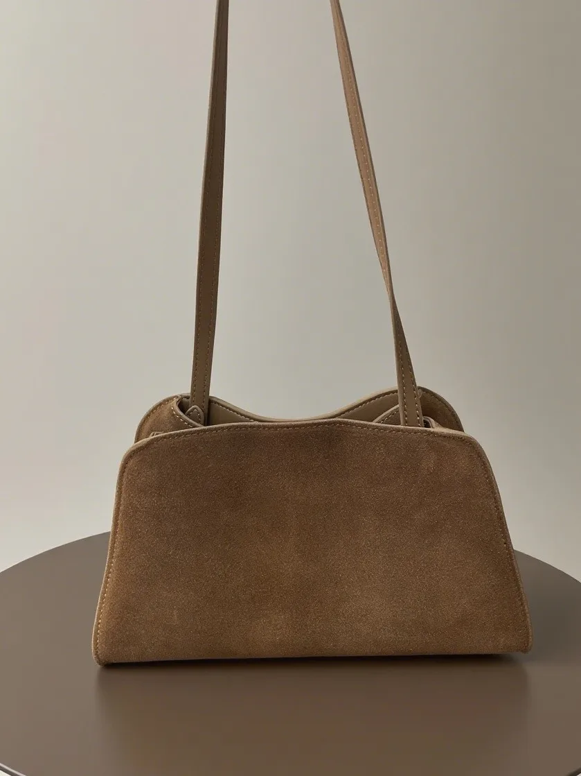 

Genuine Leather Women's Shoulder Bag 2025 New Autumn Simple Commuter Crossbody Bag