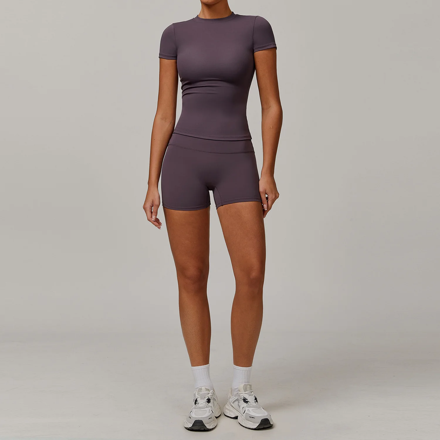 Vrouwen Yoga Set 2 STKS Workout Set Sportkleding Gym Kleding Fitness Lange Mouw Hoge Taille Legging Fietsbroek Sportpakken
