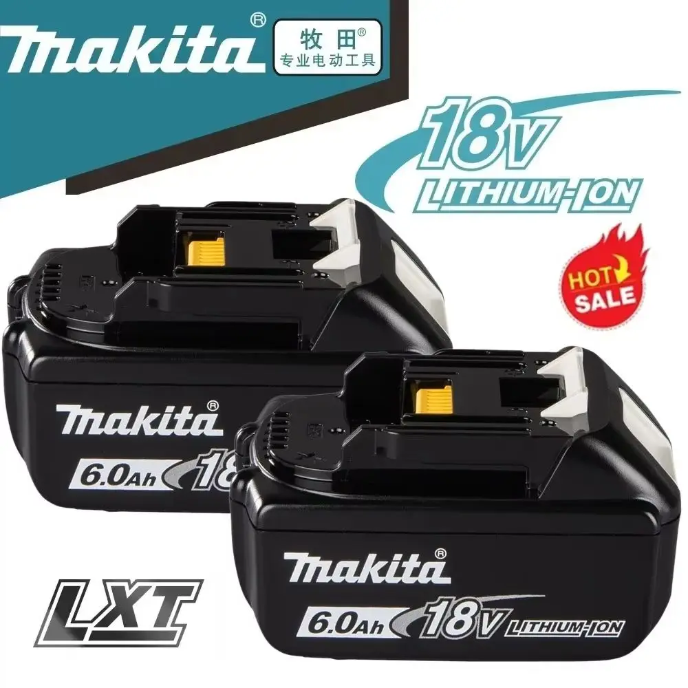 

Makita 18V Battery 6.0Ah BL1850B Lithium ion Genuine Makita 18V Battery BL1850 BL1860 BL1860B BL1840B