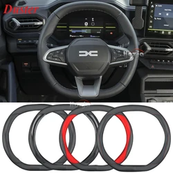 Leather Car Steering Wheel Cover for ALL New Dacia Duster 2024 2025 2026 Non-slip Auto Interior Accessories