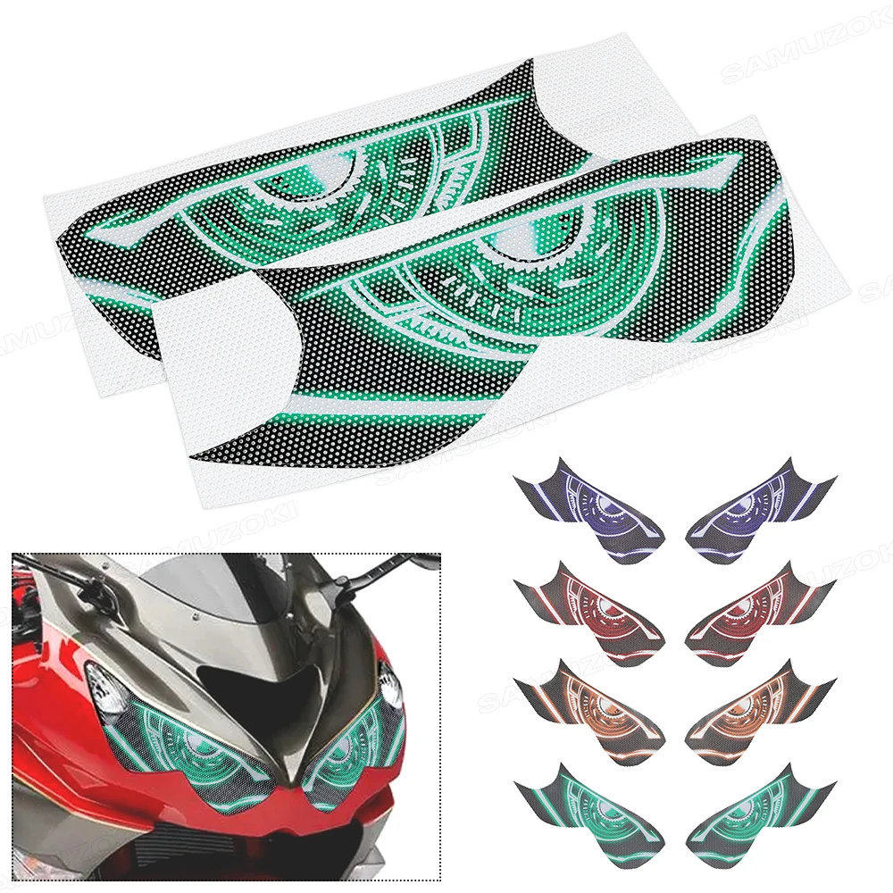 

Наклейки для защиты передних фар мотоцикла Kawasaki ZX-14R ZX14R 2012-2016, 3D-наклейки для защиты фар.
