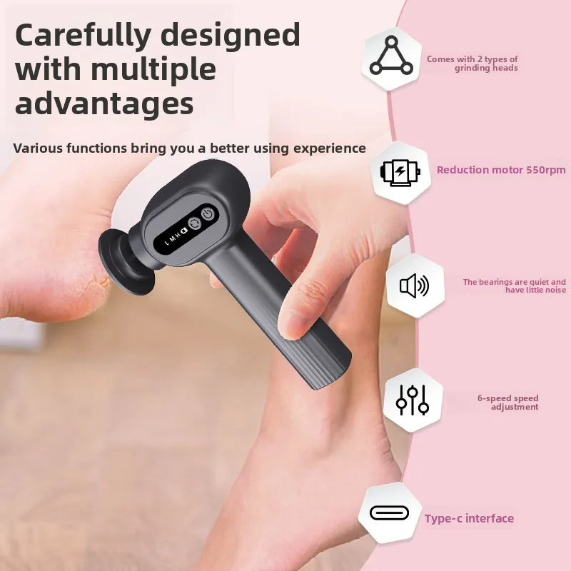 

Electric foot file Dead skin removal, waterproof, calluses, 6-speed foot repair with base manufacturer, electric foot grinder