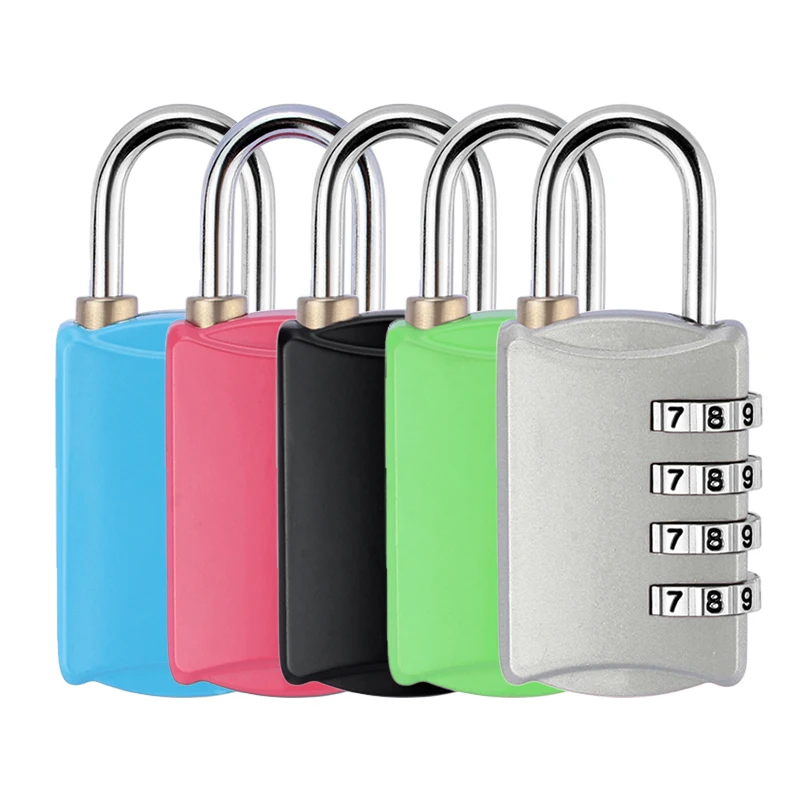 

Corui Dial Digit Password Lock Padlock Mini Luggage Travel Lock 4 Combination Suitcase Luggage Metal Code Password Lock Padlock