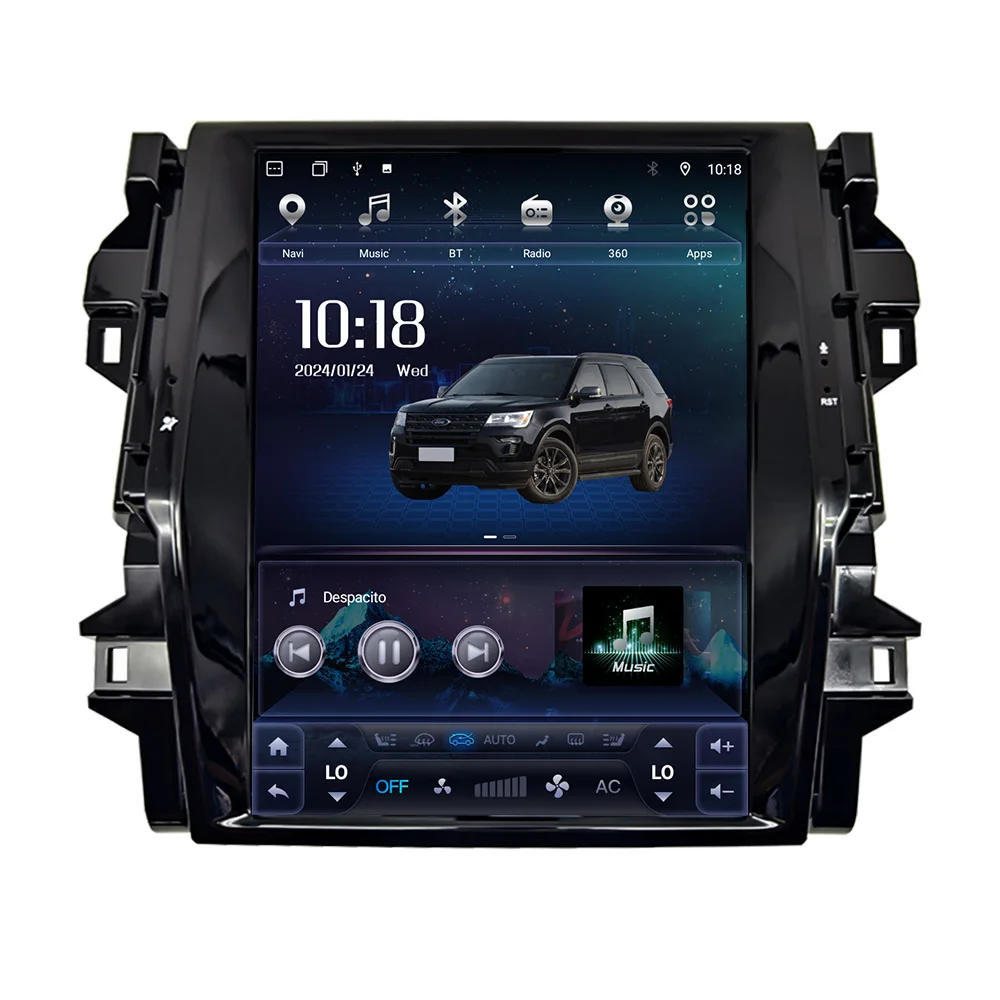 

For Fortuner 2018-2020 Car Multimedia Player GPS Navigation Radio DVD Android Auto CarPlay 12.1inch Screen