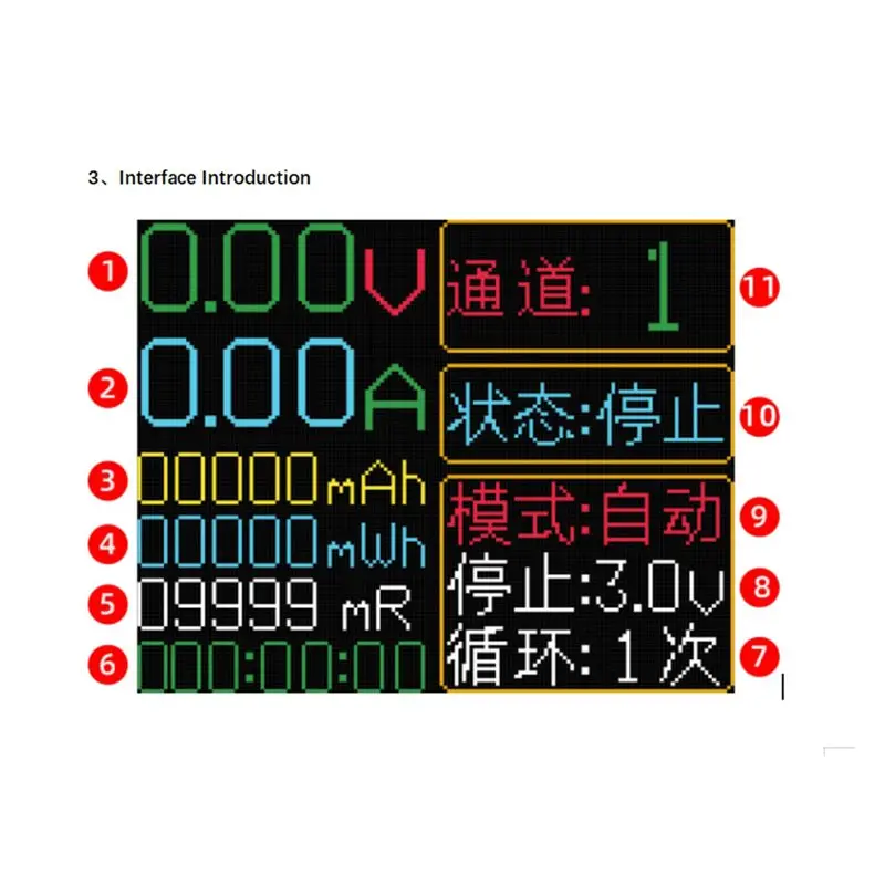 LCD Display 4-Channel Battery Tester 18650 21700 Type-C Battery Capacity Tester Mah Lithium Battery Detection Module