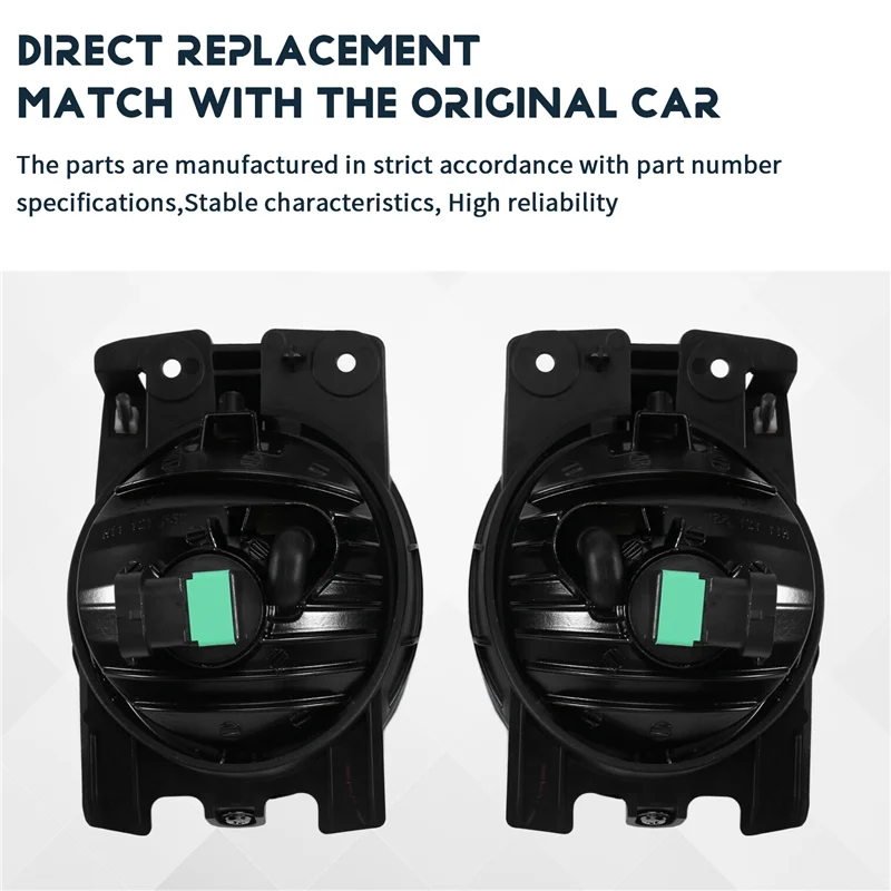 

Car Front Fog Light Assembly 1 Set For Honda Pilot 2009-2015 Featuring Halogen Bulbs H11, Harness Switch And Upgrade Kit