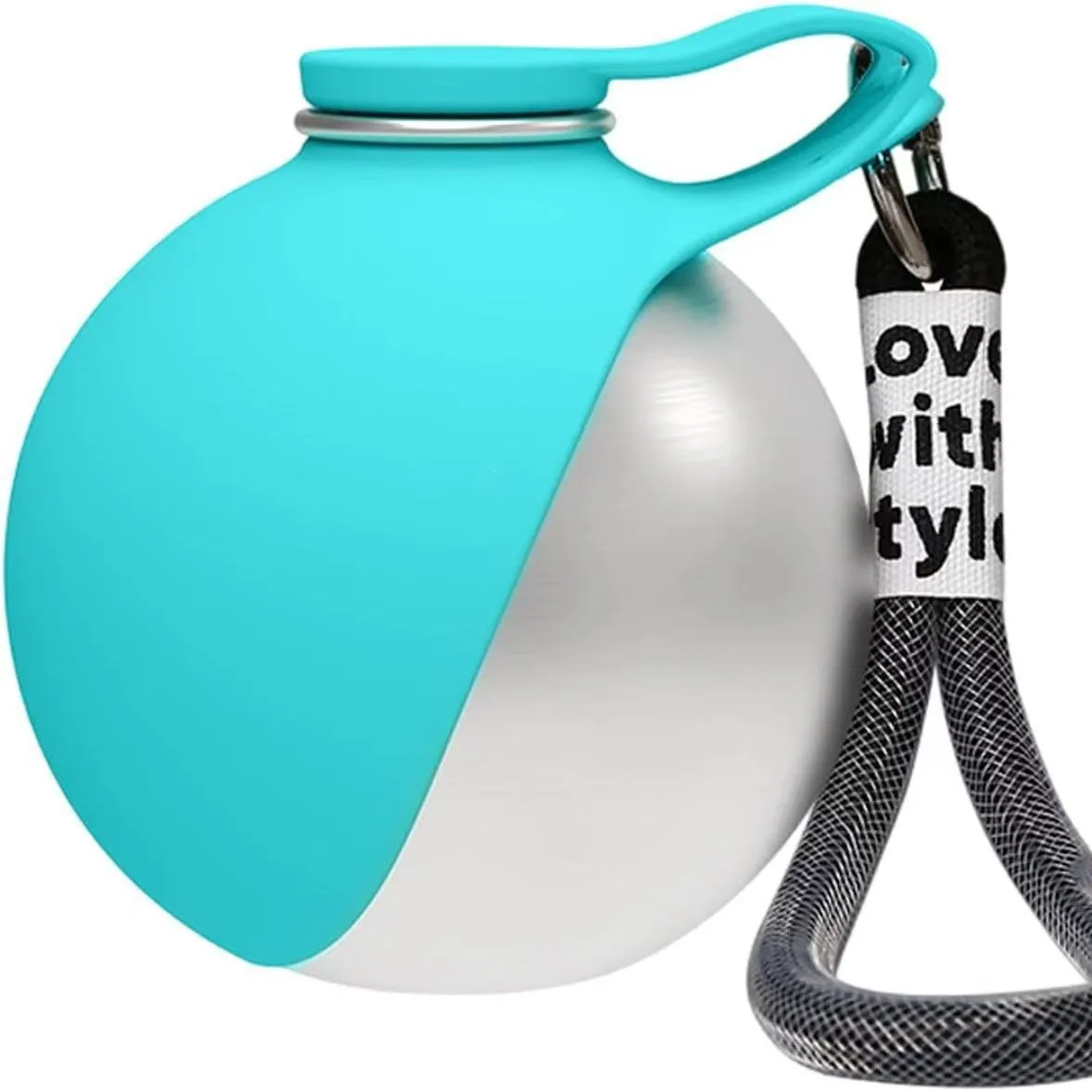ACG Goods Portable Silicone Pet Water Dispenser round Folding Outdoor Water Kettle for Cats And Dogs Food Box Feeder view 5