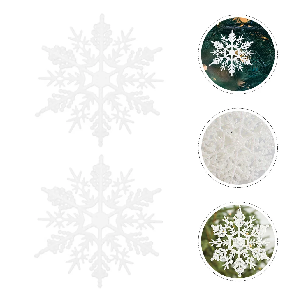 

5Pcs Christmas Snowflake Hanging Ornaments Xmas Tree Decor Party Background Photo Props Holiday Hanging Decorations